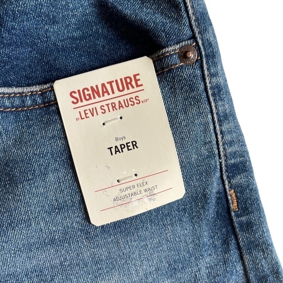 Signature by Levi Strauss Size 18 youth Boys Taper leg Jeans NWT - Picture 5 of 11